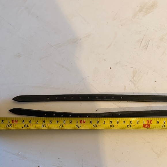 Black Leather Spur straps - Picture 3 of 3